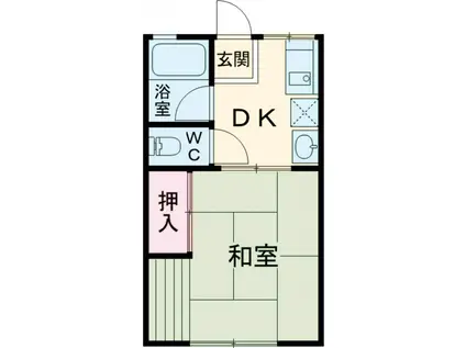 エイリーハイツ(1K/2階)の間取り写真