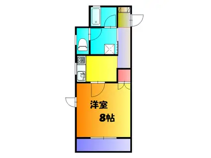 ONE-SIONエビスヤ(1K/3階)の間取り写真