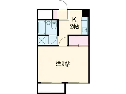 グリムハイツ塙田(1K/3階)の間取り写真