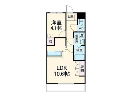 イーストエクセレンス(1LDK/2階)の間取り写真