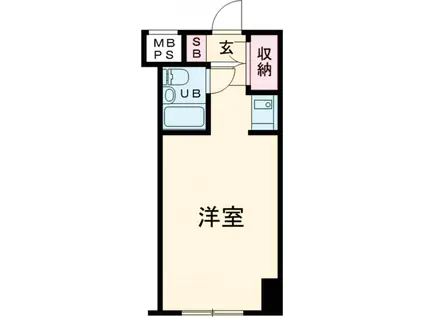 ハローレジデンス西葛西(ワンルーム/2階)の間取り写真