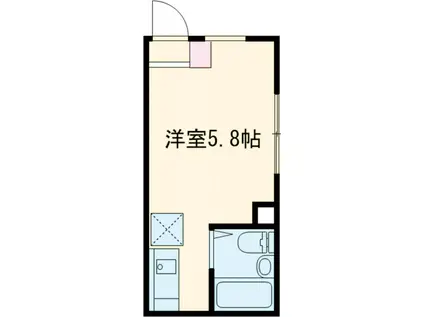 05ハイムⅡ(1K/1階)の間取り写真