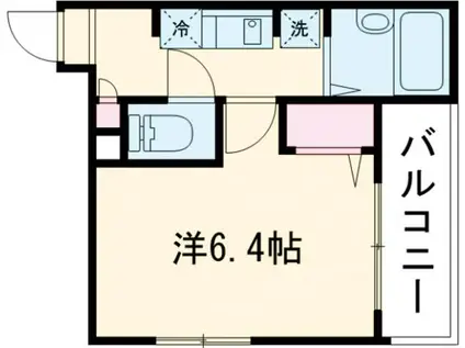 MELDIA梅島Ⅴ(1K/3階)の間取り写真