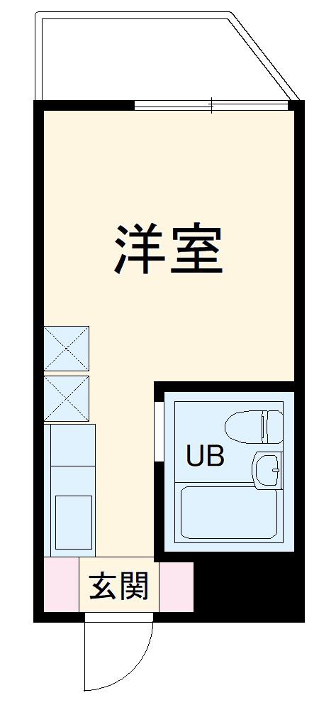 ウィンベルソロ八柱第5(ワンルーム/5階)の間取り写真