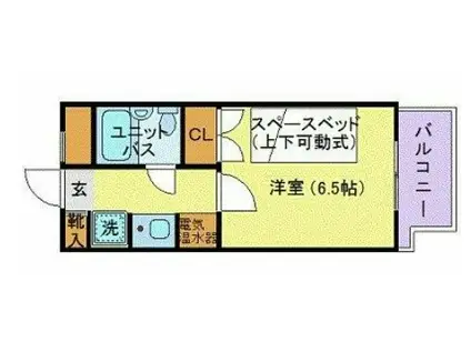 マリオン代々木公園(1K/3階)の間取り写真