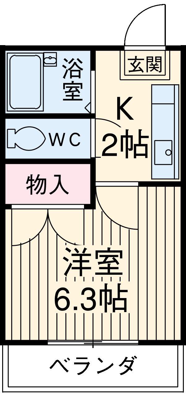 メゾン・ライトピュア(1K/3階)の間取り写真