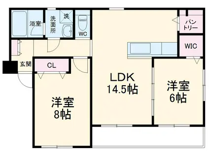 roble gland(2LDK)の間取り写真