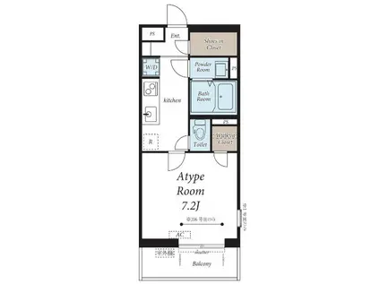 グレイス西八王子2(1K/3階)の間取り写真