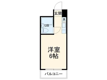 キャロット我孫子(ワンルーム/4階)の間取り写真