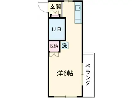 プラムコート荻窪(ワンルーム/1階)の間取り写真