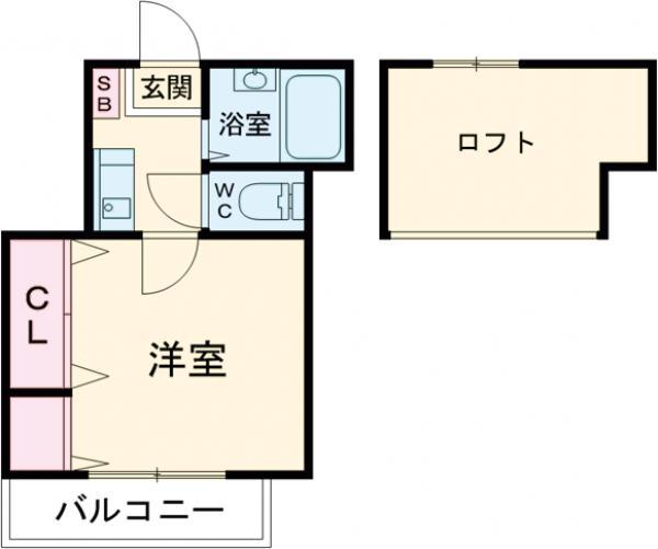 アウル フォレスト(1K/2階)の間取り写真