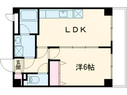 第3昭伸ハイツ(1LDK/2階)の間取り写真