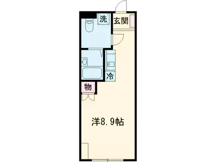 CORDEA宮前平(ワンルーム/1階)の間取り写真