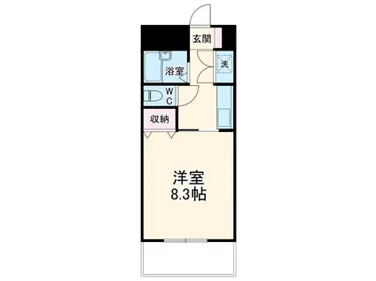 メゾン5(1K/2階)の間取り写真