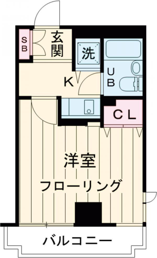 ロイヤルパレス高井戸(1K/3階)の間取り写真