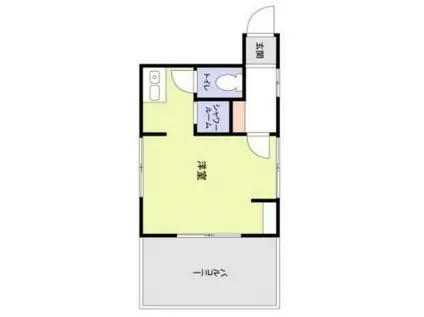 カーサK・M(1K/2階)の間取り写真