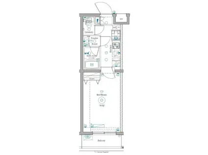 DIPS明大前(1K/3階)の間取り写真