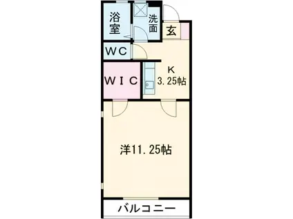 WERDEN STERN(1K/2階)の間取り写真