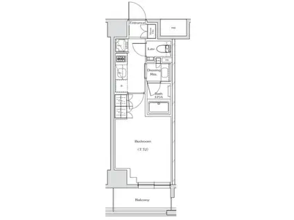 ザ・パークハビオ江坂公園(1K/11階)の間取り写真
