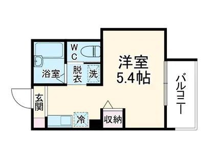 MELDIA番田(ワンルーム/3階)の間取り写真