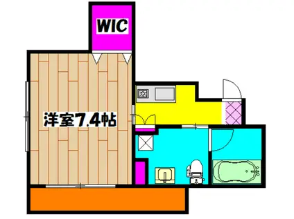 MAISON DE FLEUR(1K/3階)の間取り写真