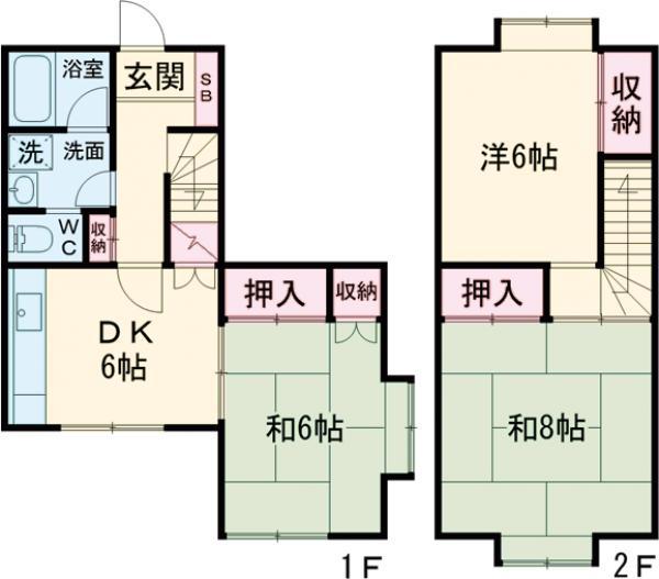 6KENHOMES(3DK)の間取り写真