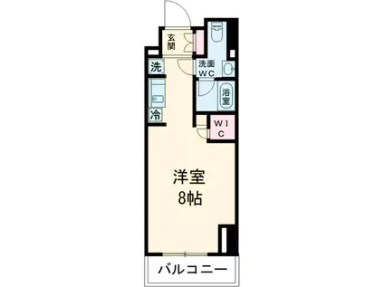 レジディア杉並方南町(1K/1階)の間取り写真