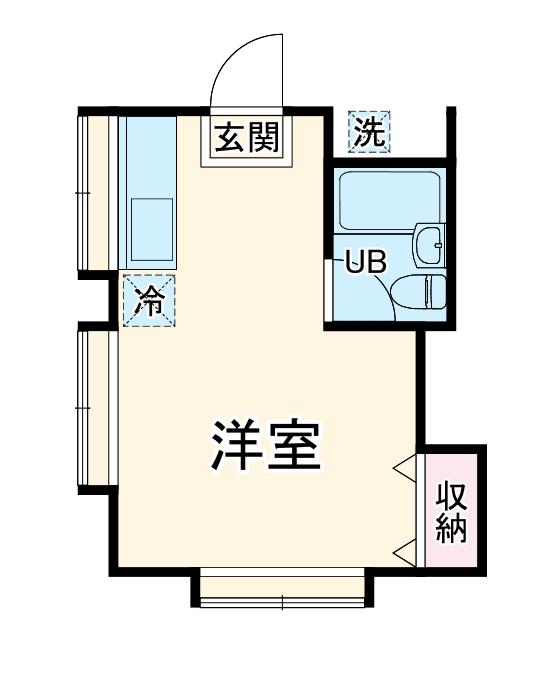 メゾンマキ(ワンルーム/1階)の間取り写真