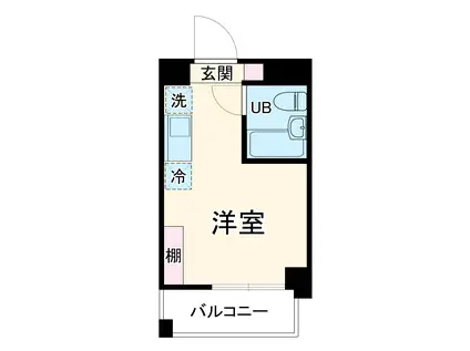 R-STYLE南行徳(ワンルーム/3階)の間取り写真