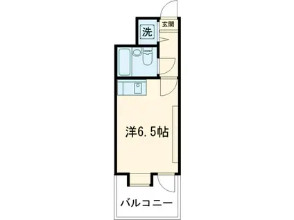 アルファ松原(ワンルーム/5階)の間取り写真