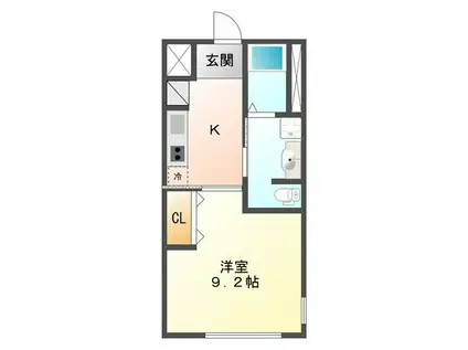 CASA EXCELSIOR Ⅱ(1K/1階)の間取り写真