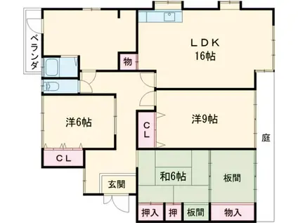 阪急電鉄京都線 西山天王山駅 徒歩13分 2階建 築30年(3LDK)の間取り写真