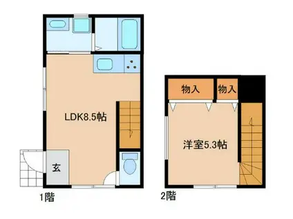 カーム木更津ヒルズ(1LDK)の間取り写真