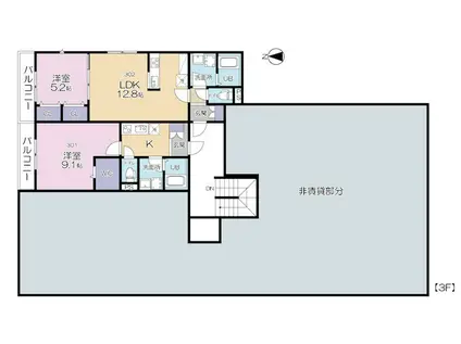 RE TOUR AOI (1K/3階)の間取り写真