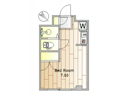 グランシティ田園調布(ワンルーム/3階)の間取り写真