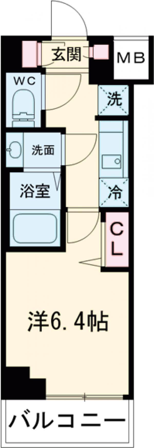 AZEST立石Ⅱ(1K/7階)の間取り写真
