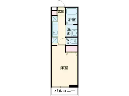 リブリ・HIRAS(1K/2階)の間取り写真