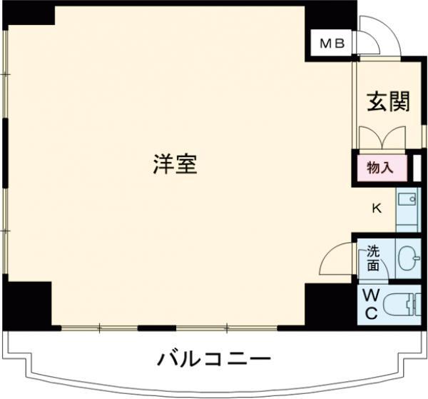 MAC青梅コート2(ワンルーム/2階)の間取り写真