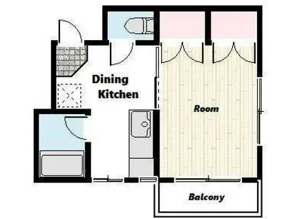 コーポりら(1K/2階)の間取り写真