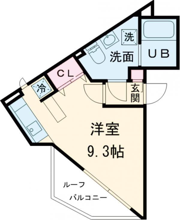ジェイエムケー田園調布(ワンルーム/3階)の間取り写真
