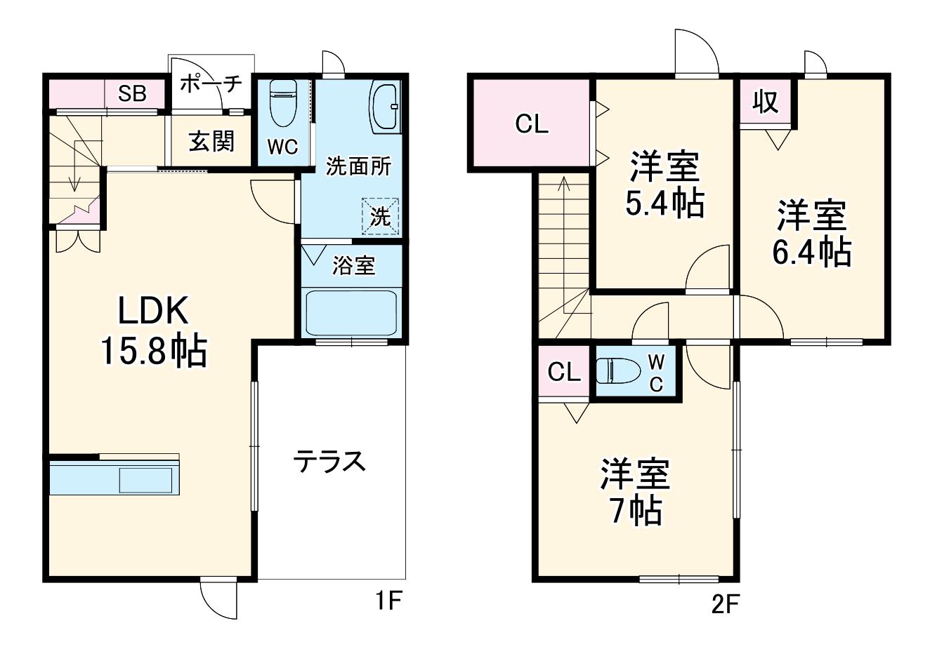 ロイヤルシティ泉Ⅰ(3LDK)の間取り写真