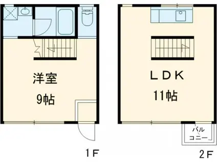 ミヤハラ・アパートメント(1LDK)の間取り写真