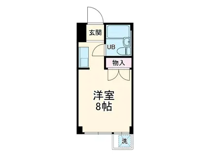 コーポ原久(ワンルーム/3階)の間取り写真