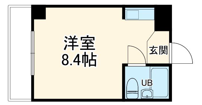 メゾン新宿町(ワンルーム/1階)の間取り写真