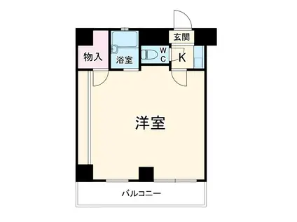 グリーンターフ南行徳(1K/4階)の間取り写真