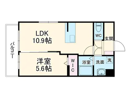 ベレッツァ神田町Ⅰ(1LDK/2階)の間取り写真