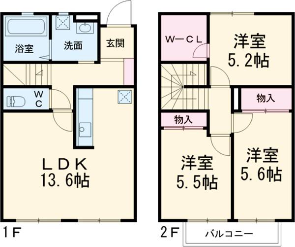 MOON(3LDK)の間取り写真