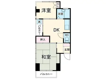 池田マンション(2DK/3階)の間取り写真