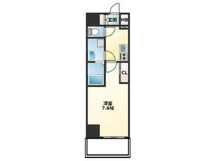 NEUA NARUMI(1K/11階)の間取り写真