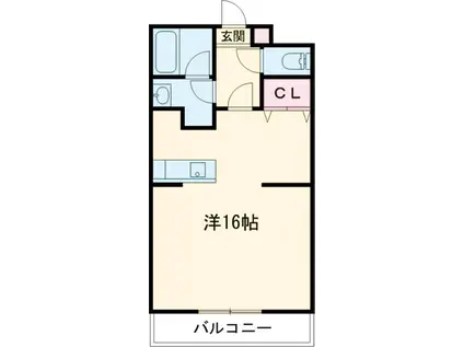 門團空閑(ワンルーム/3階)の間取り写真